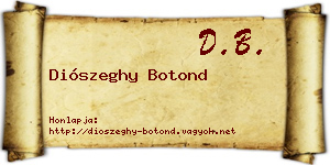 Diószeghy Botond névjegykártya